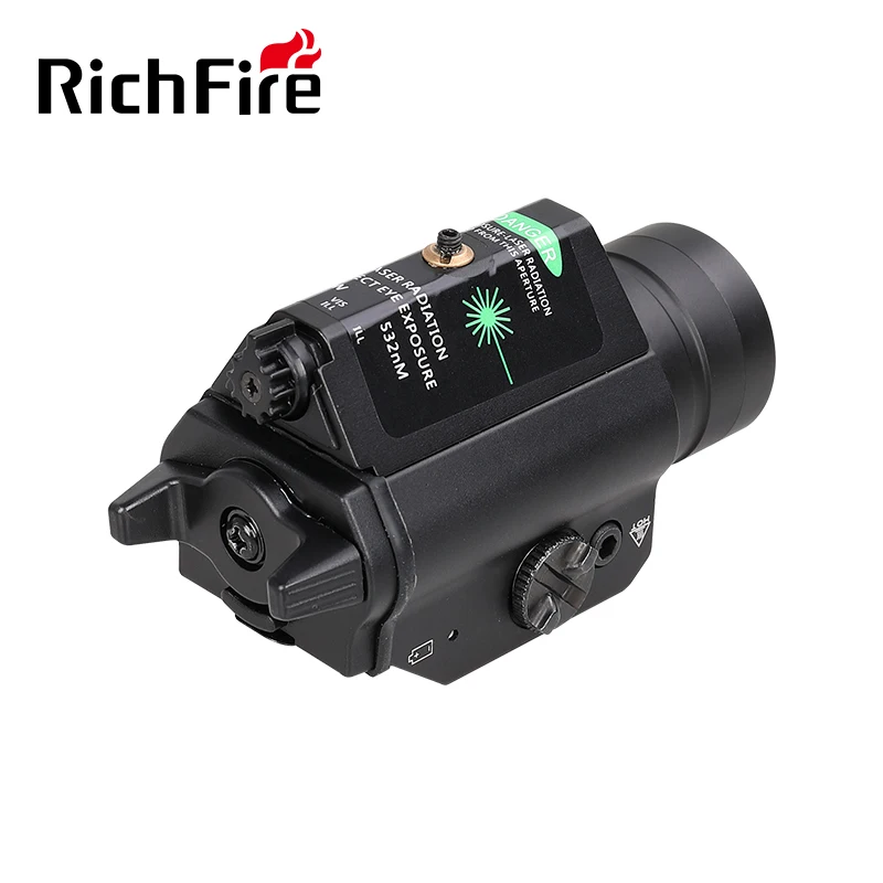 Outdoors sports high quality customized logo RichFire green laser 1000LM torch light