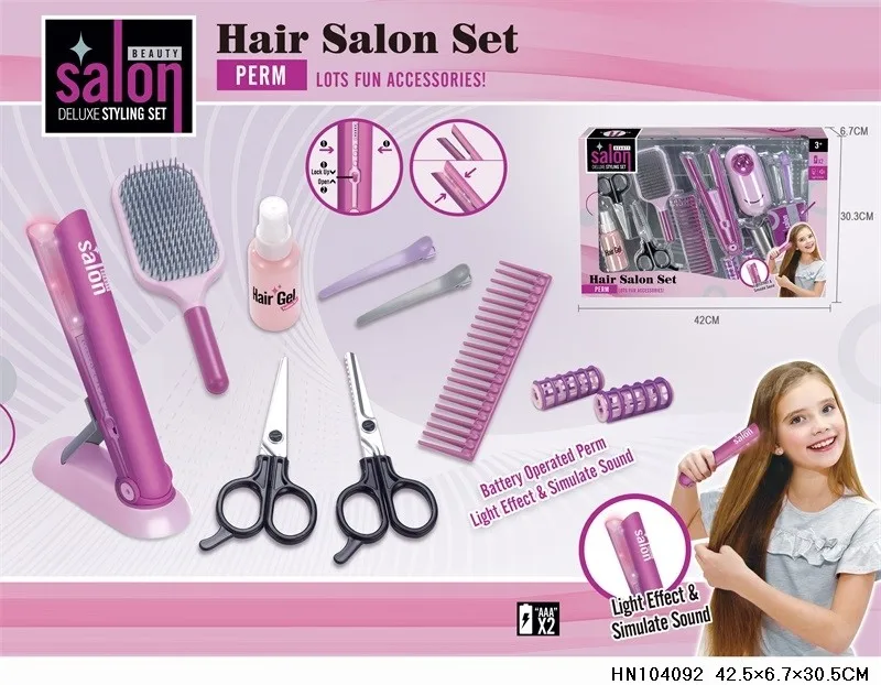 Christmas Birthday Gifts deluxe styling set light and sound Perm toys