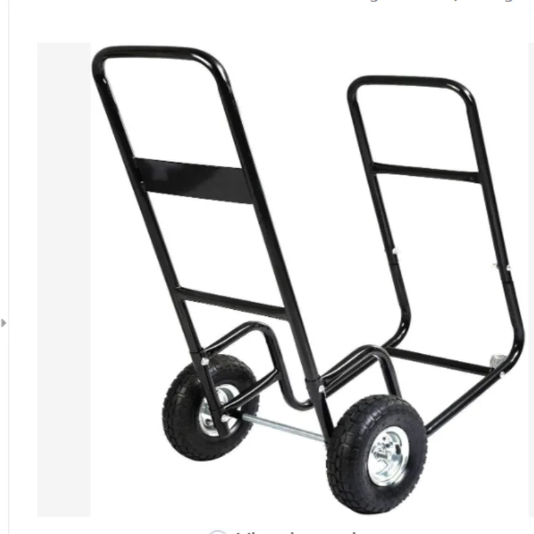 Heavy duty firewood handling trolley
