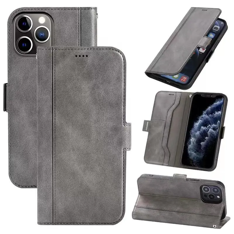 Flip Cover Wallet Card Slot TPU And PU Leather Case For TCL 10 5G UW 20 SE Pro 5G 20S 20L 20L+