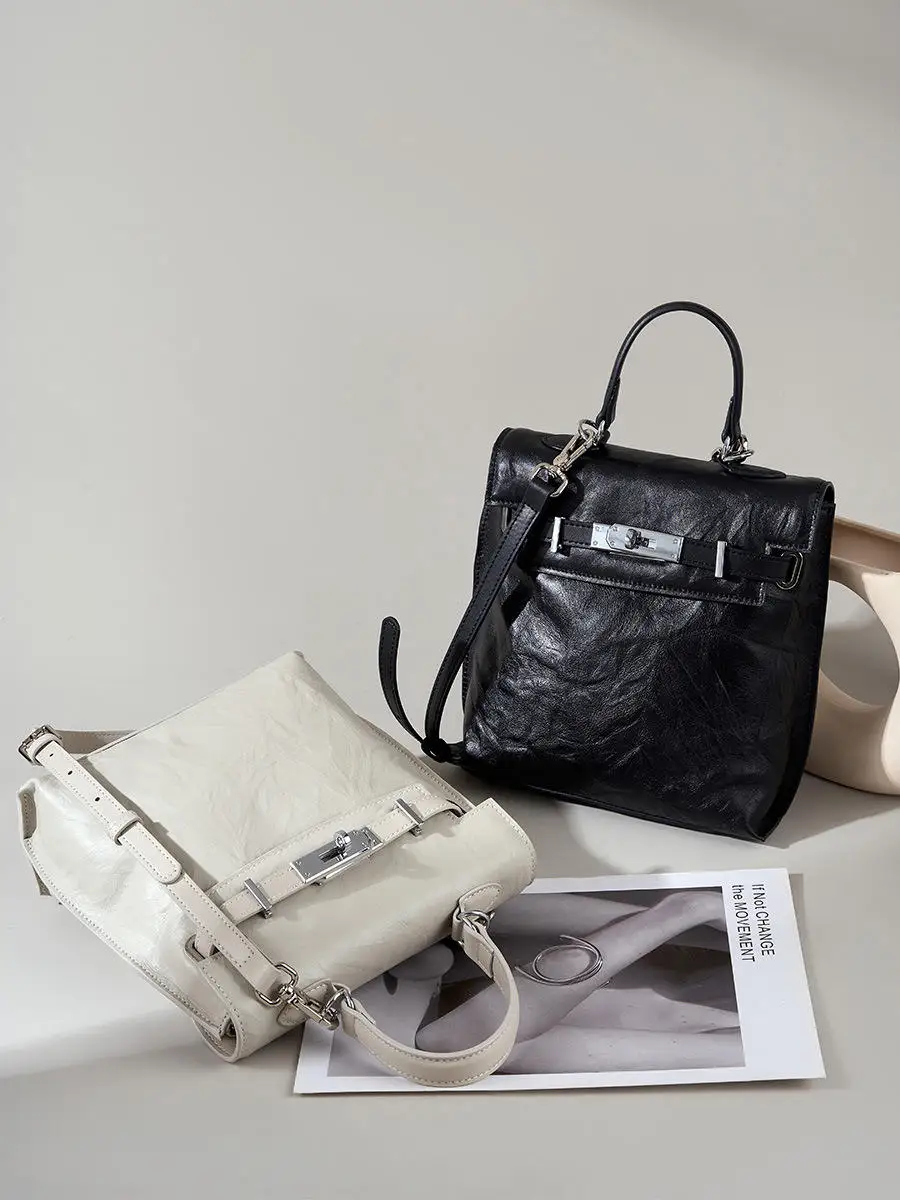 Crossbody shoulder handbag tote leather Underarm bags 2024 fashion Women ladies female messenger travel office shopping backpack