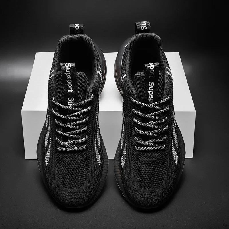 Breathable Walking Style Shoes Mesh Flat Men Wild Running Casual Luxury Sports Shoes