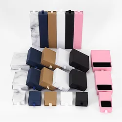 Richpack Custom Logo Printed Pink Cardboard Gift Necklace Earring Bracelet Ring Packaging Slide Drawer Paper Jewelry Boxes