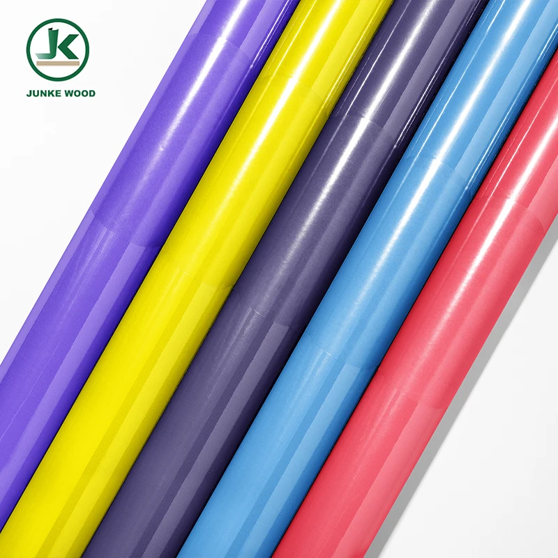 Pvc Decorative Foil Wood Grain And Solid Color Laminating Veneer Vacuum Press Film