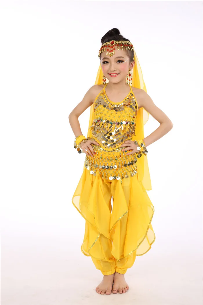Cheapest Belly Dance Costume Indian Dance Dress performance wear belly for kids