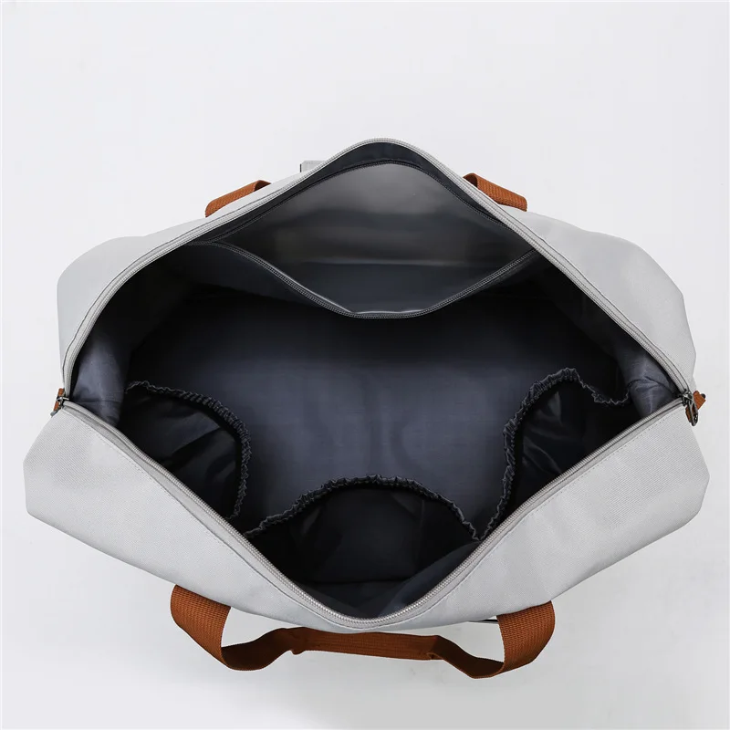 New 2024 Travel Shoulder Bags Solid Sports Gym Travel Waterproof Customizable Duffle Bag With Shoe Compartment