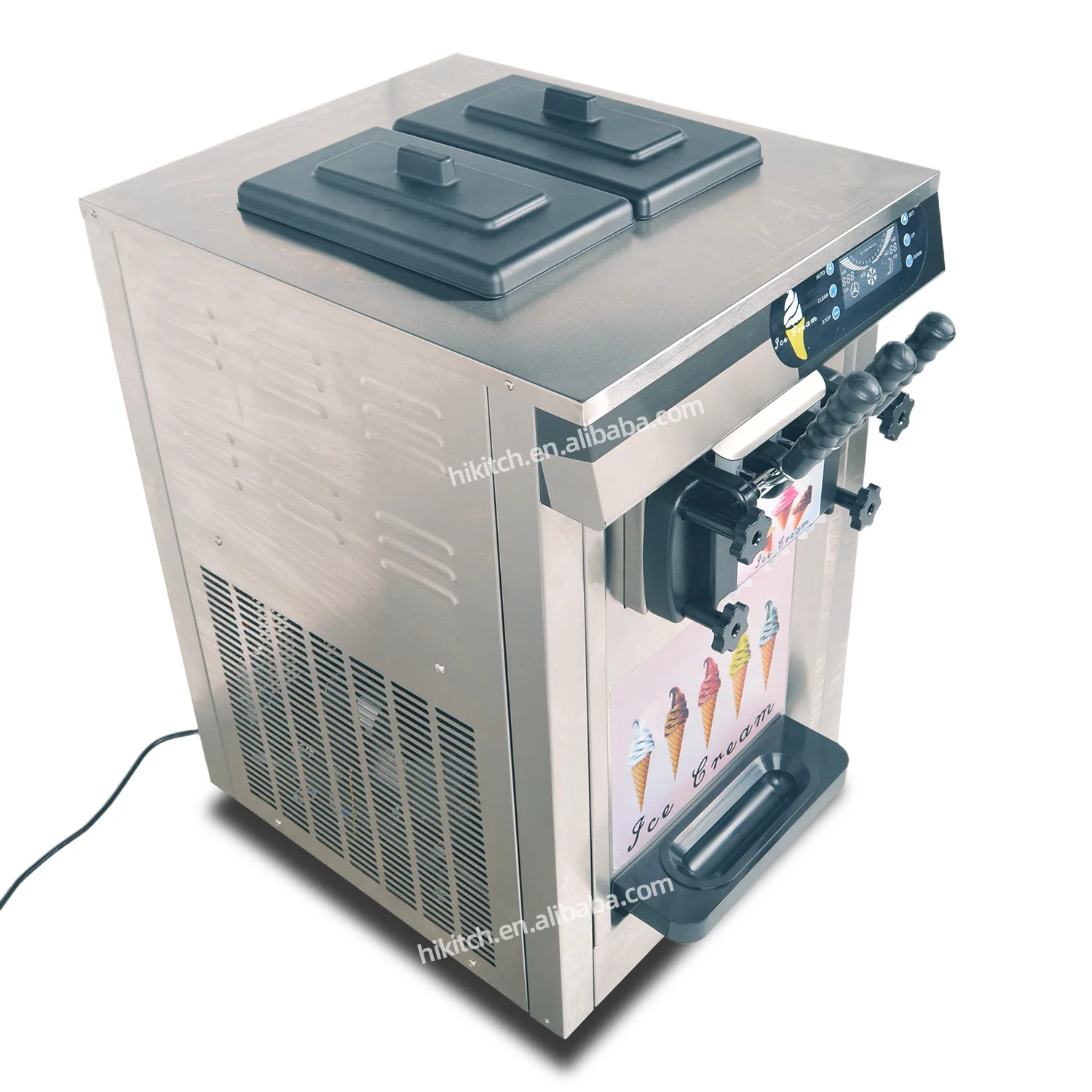 Tabletop ice cream filling machine 20L/H 3 flavor commercial ice cream machine soft serve ice cream machine