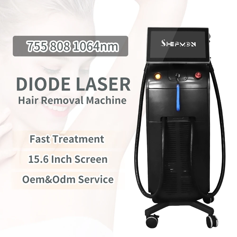 Hot sale aesthetic medicine 1600W 808nm 755nm 1064nm diode laser laser hair removal machine for permanent hair removal