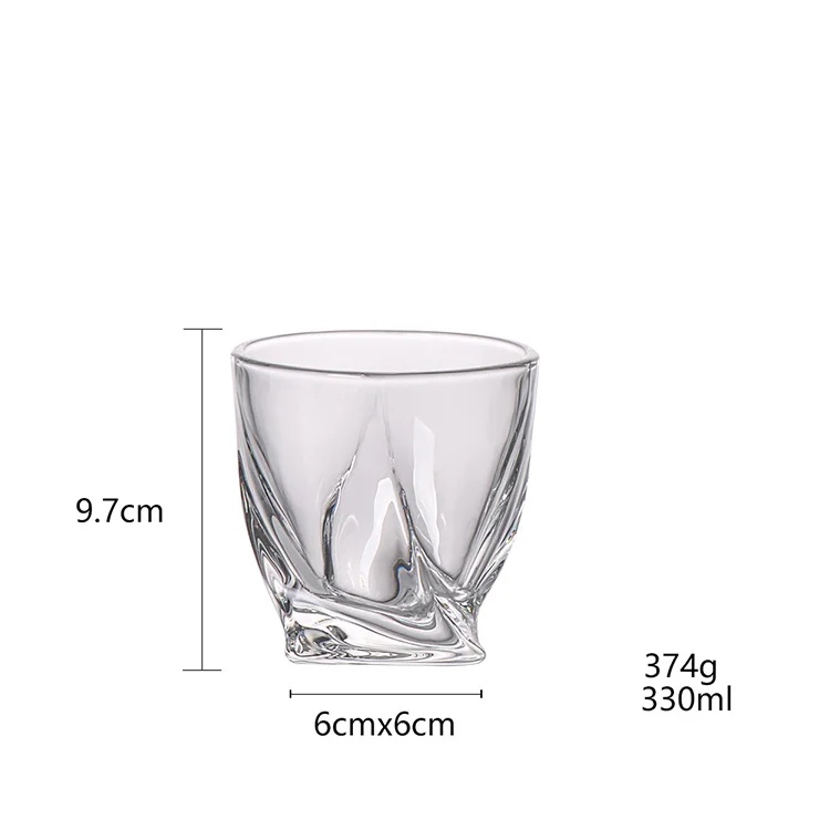 Best selling Shaped Whisky Glass Bottle Glassware Whiskey Glass sets