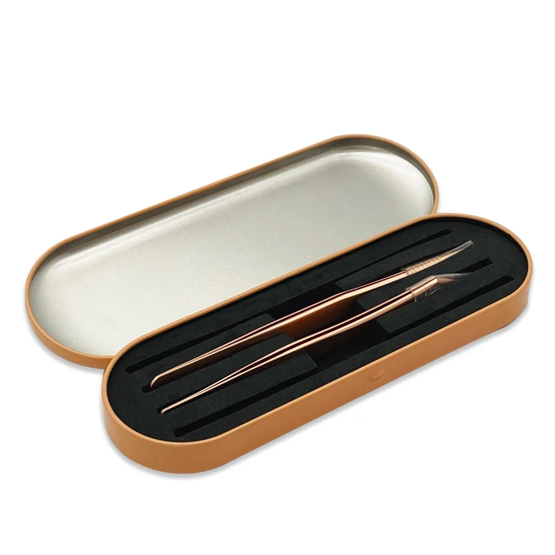 
NATUHANA Custom Logo and Wholesale Price Tweezers Box Different Color Storage Boxes with Top Quality Tweezers Box 