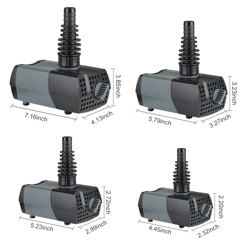 Heto Aquarium pump,370GPH Submersible  pump  High Lift Water pump for Aquariums,koi pond pump