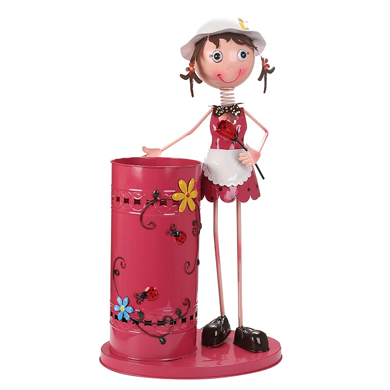 Umbrella holder for family use In hotel lobby commercial umbrellas bucket storage artifact Nordic style iron art