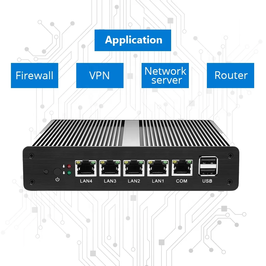  Hly 4 гигабитные Ethernet LAN Мини ПК брандмауэры роутеры Ce-leron J1800 двухъядерный pfSense 2 0 Ghz VGA USB2.0 RJ45 промышленный