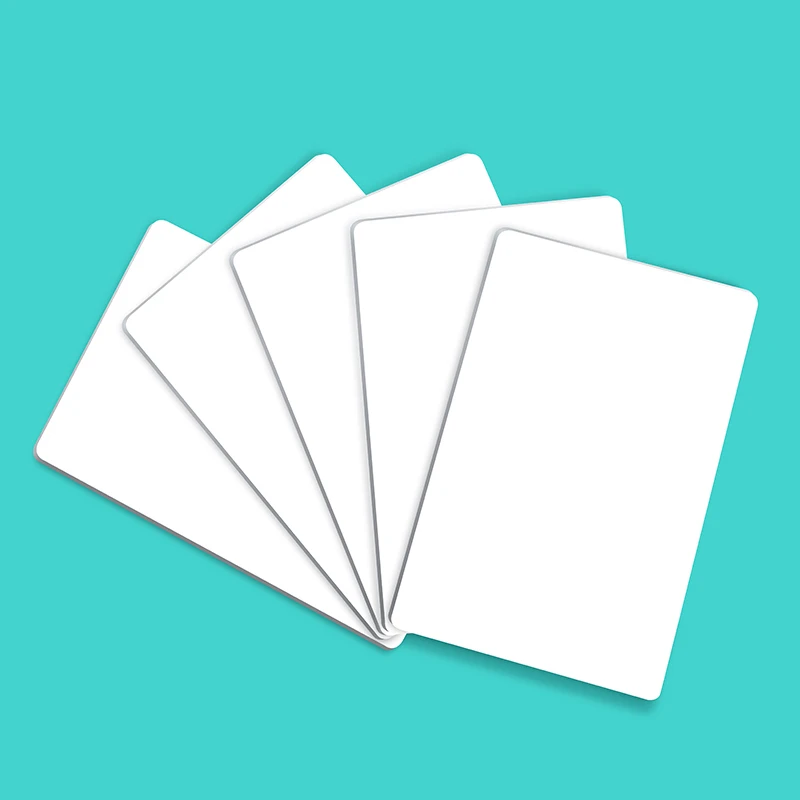 Most popular customize 1mm thickness glossy white 86*54mm metal aluminum business cards sublimation blanks business card