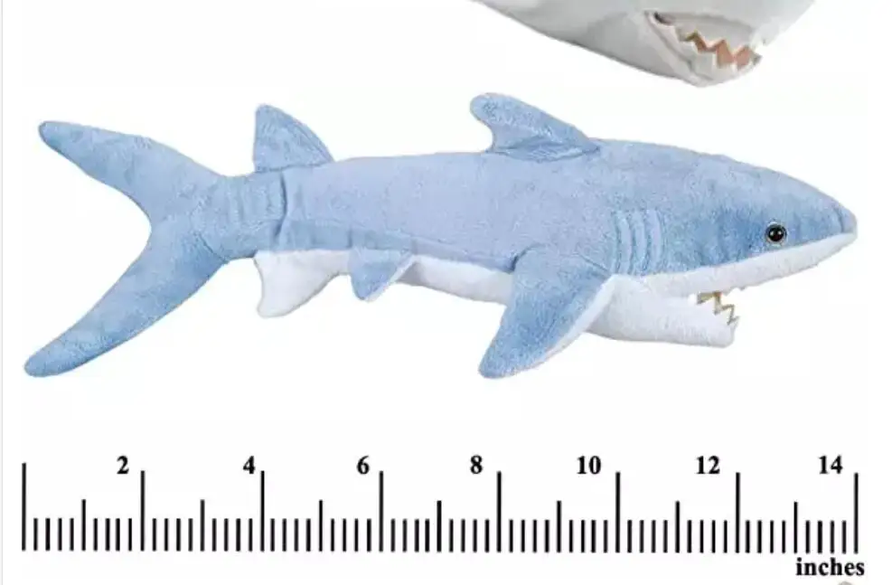 YIWU AULLAN High Quality Durable Blue Shark Plush Stuffed Toy Soft Pillows Animal Shark Seaworld Plush Toy