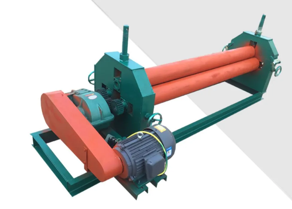 Iron sheet bender metal sheet rolling machine 3 roller steel plate bending machine