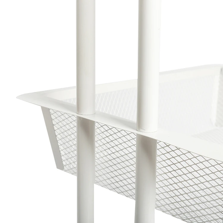 3 Tier Fruit And Vegetable Mesh Basket Cart Rack,Modern Kitchen Trolley