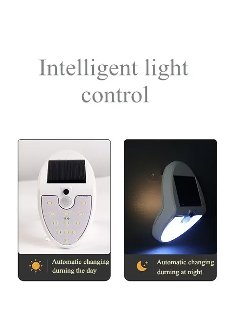 12LED на солнечных батареях датчик движения лампы Открытый Солнечный свет для стены крытые
