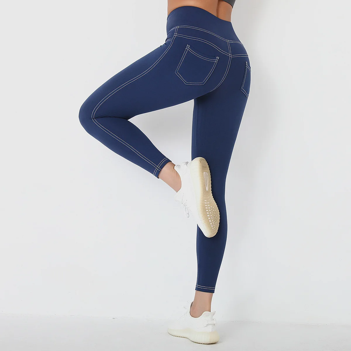 Active Wear Pocket Yoga Leggings  Custom Yoga Scrunch Butt Jeans Leggings Women Spandex With Pocket