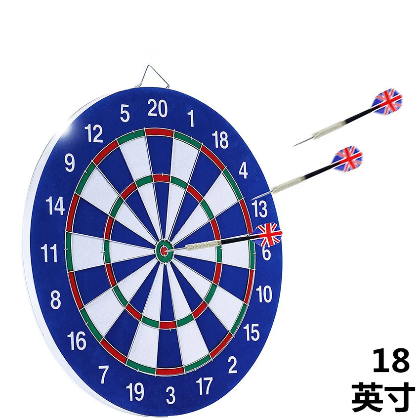 Цифровая печать на голубом и белом фоне 18 дюймов набор Dartboard толщиной 2 0 мм доступен Пользовательский