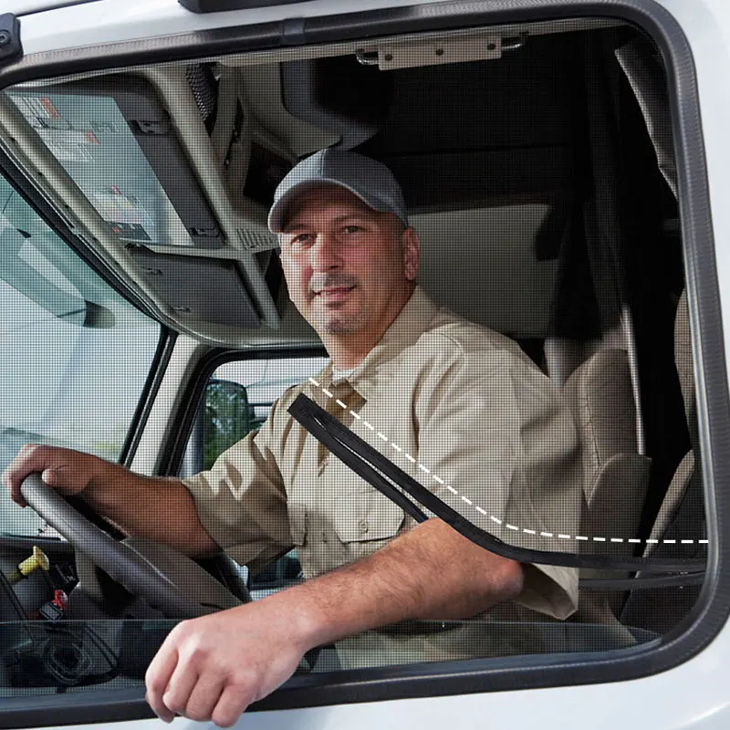 Магнитные автомобильные шторы, козырек для грузовика, сетчатый Воздухопроницаемый Сетчатый газовый солнцезащитный козырек