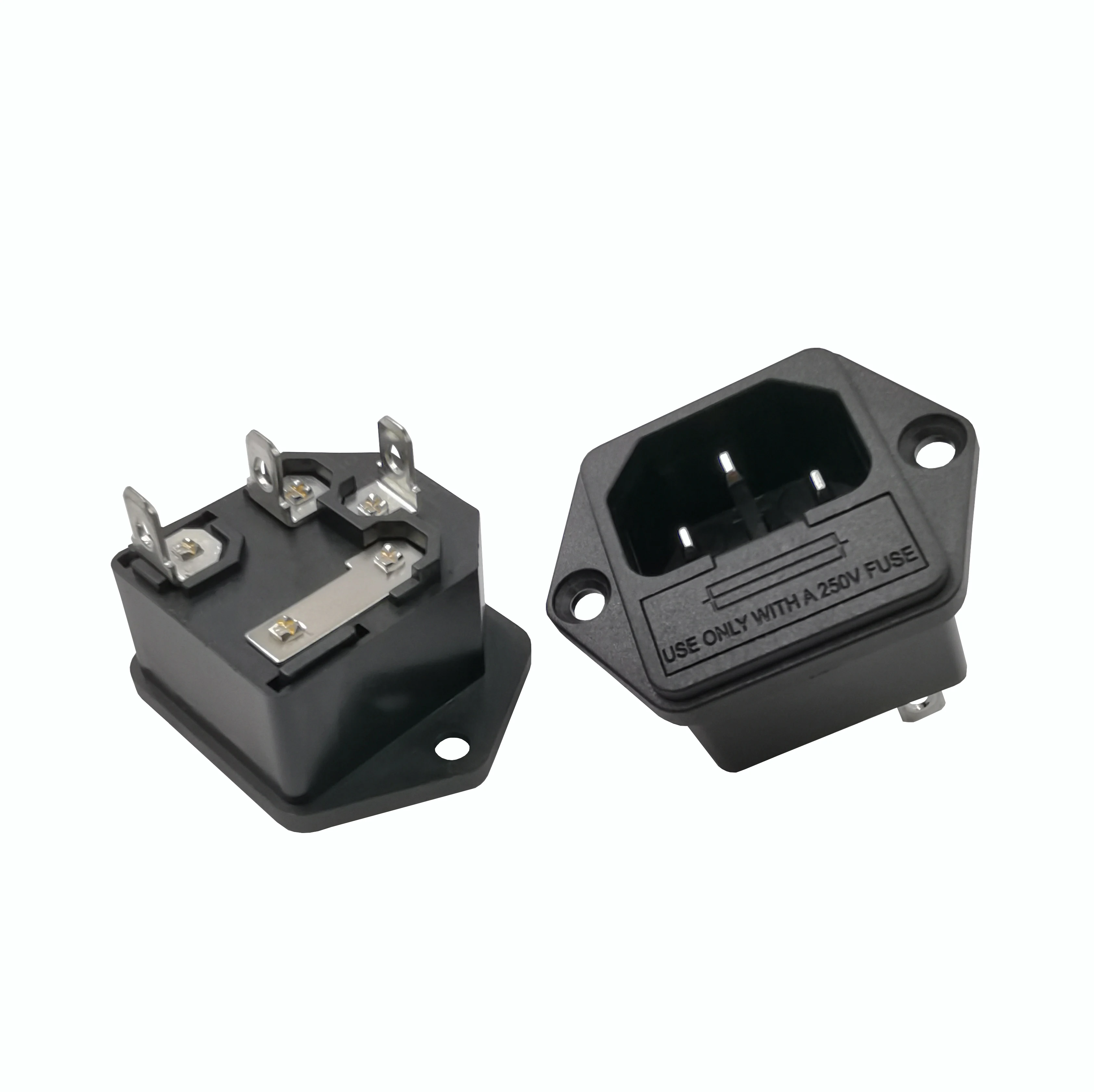 Universal outlet receptacle AC POWER SOCKET 2 IN 1 SOCKET  250V 10A JR-101-1F