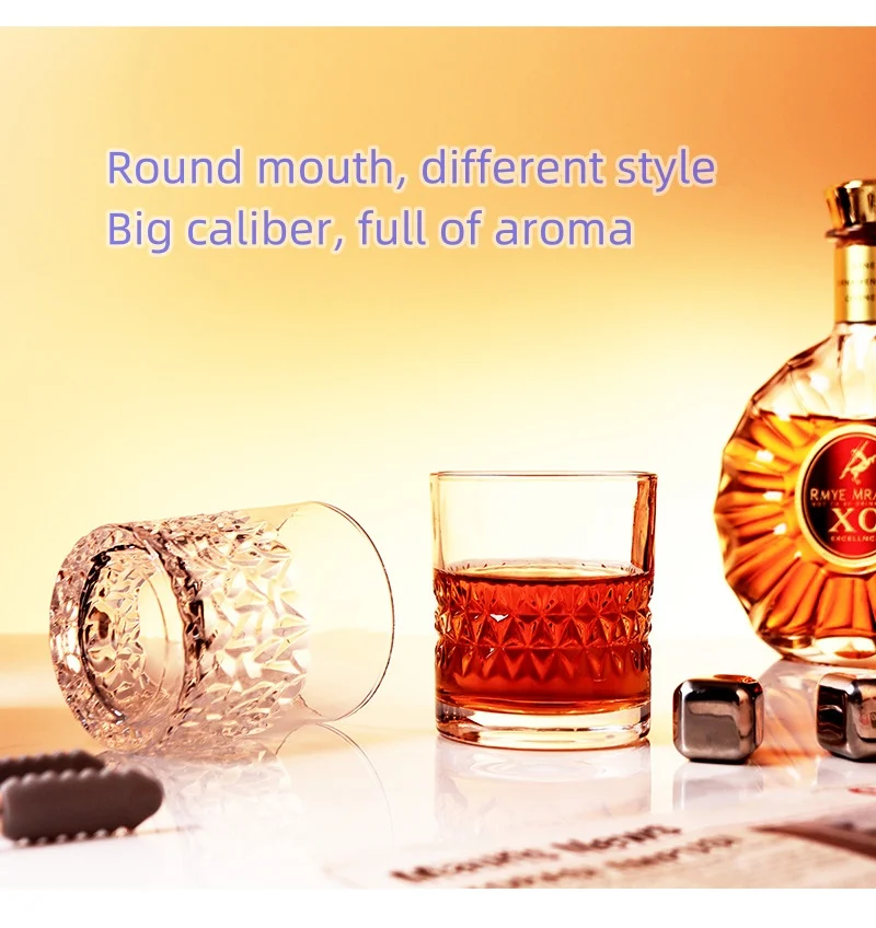 Classic whiskey glass Water glass Home summer cold drink glass