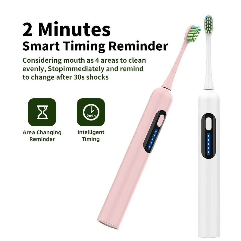 New Designed Automatic  Gum Care Oral Hygiene Sonic  Electric Toothbrush