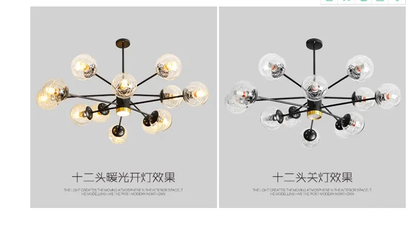 New Classical Pink Frosted glass modern lampshade indoor Chandelier pendant lamp