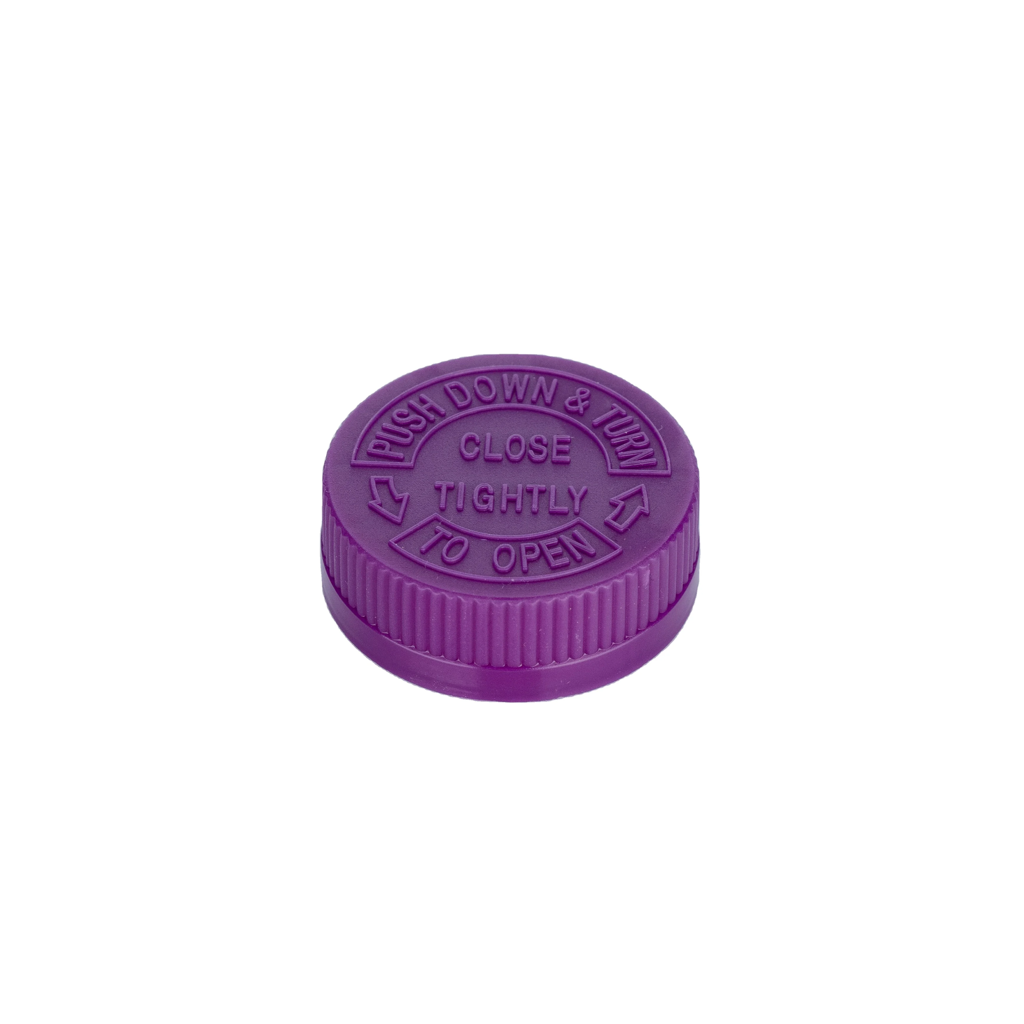 28/410 White Purple PP Ribbed Smooth Screw Bottle Caps Plastic Flip Top Caps and Disc Caps for Versatile Packaging Solutions