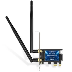EDUP 2.4G/5.8G/6Ghz 802.11AX Wireless Network Cards Wifi 6 PCI Adapter for Desktop