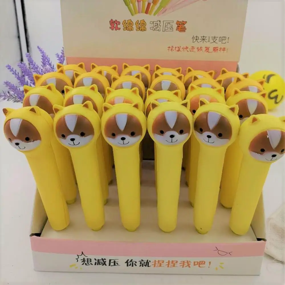 Творческий мягкая одежда с принтом милой кошки декомпрессии дышащая гелевая ручка студент pinch ручка декомпрессии ручка принадлежности для студентов 0,5 мм
