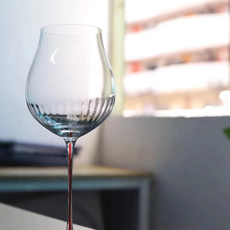 Luxury Riedel Red Core Handcrafted Burgundy Bordeaux Crystal Wine Glasses