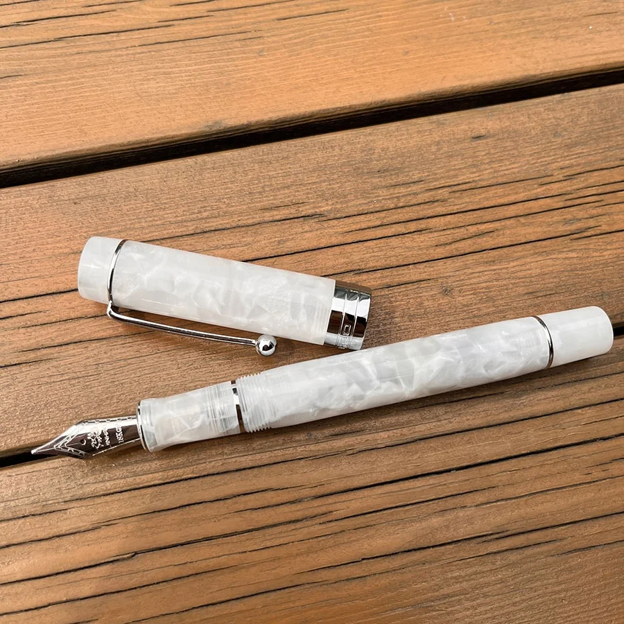 Jinhao Century 100 Series Snow White Acrylic Fountain Pen with Fine nib Personalized Calligraphy Writing pen