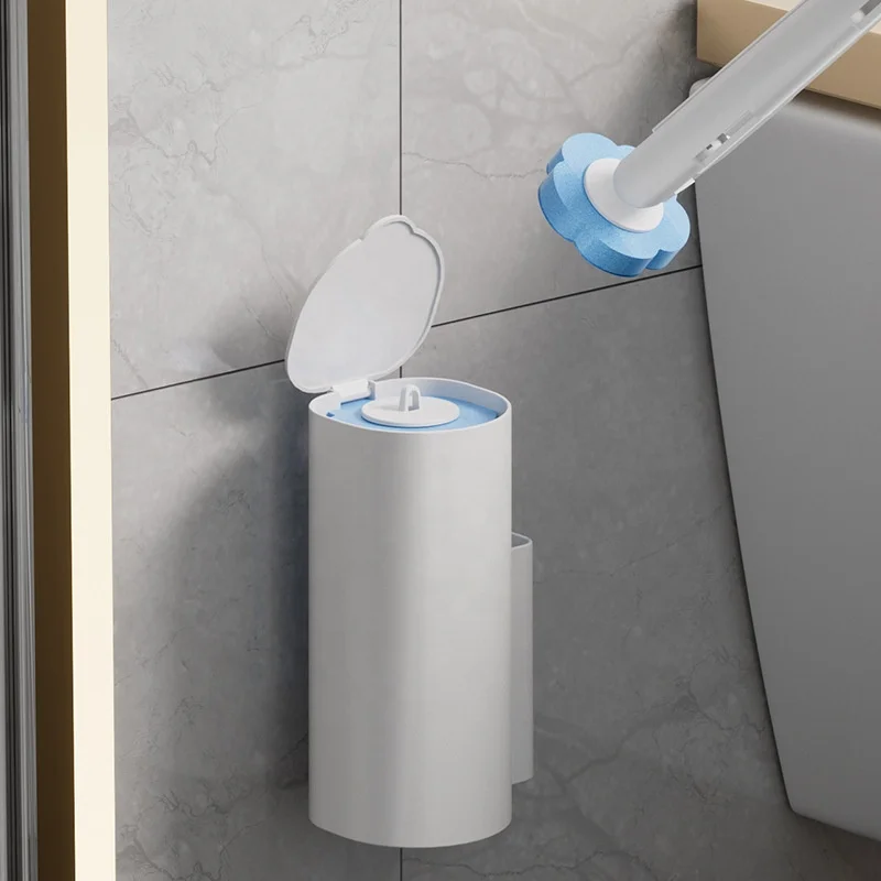 yuyang Latest Replacement Disinfecting sponge head refills toilet brush and holder disposable cleaning toilet brush