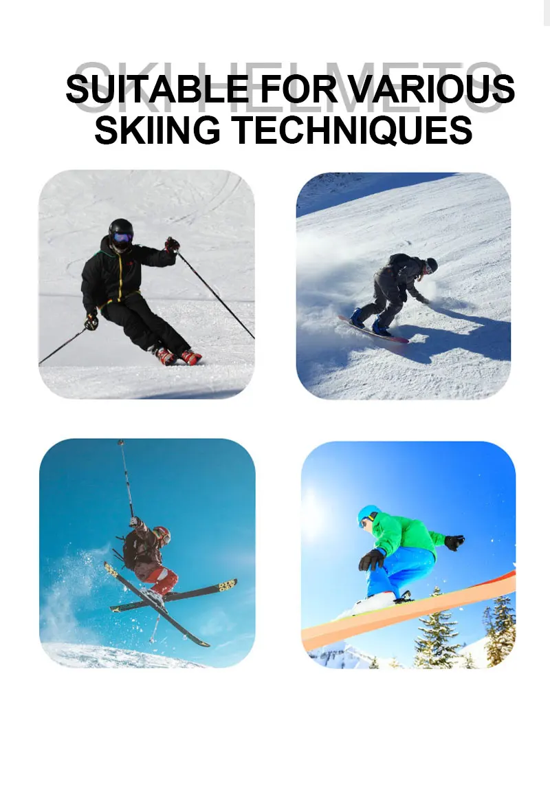 Yoloon nice fit ski helmet Winter Outdoor Sports Helmet For Protection For Skiing Safety Ski Snow Snowboard Helmet