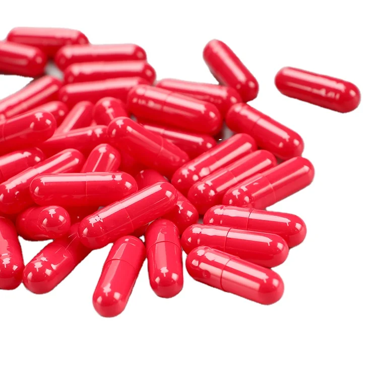 empty capsule #00,#0,1,2,3,4 can be produced for different color red,yellow,blue,white capsule for pills medical