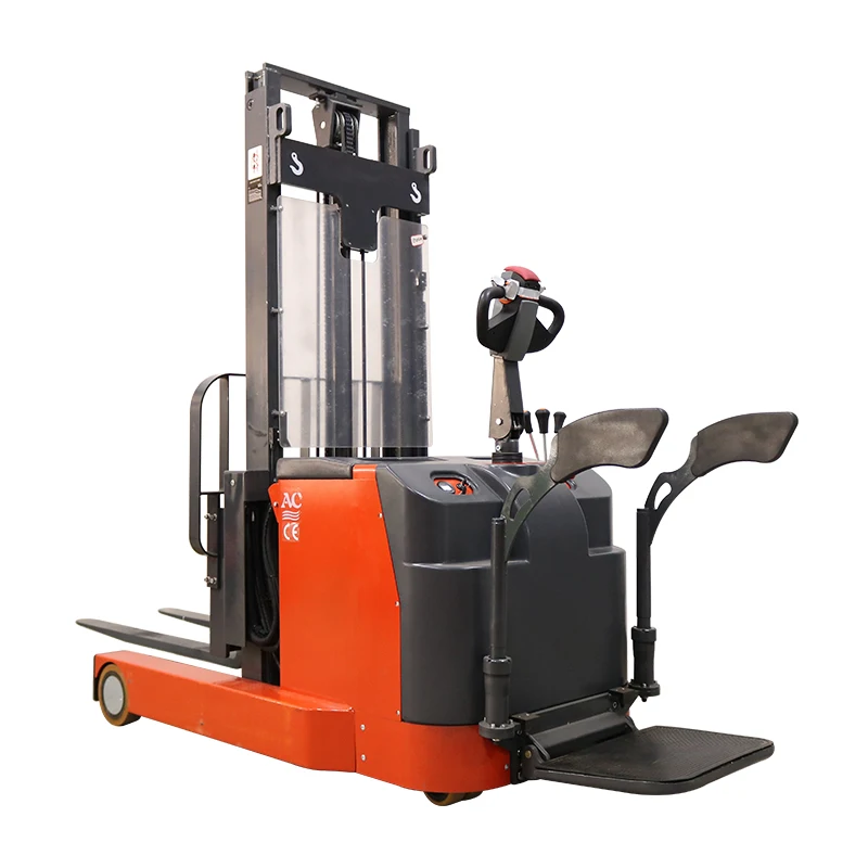 Q1530 1.5ton 3 m mini reach truck forklift electric double reach truck