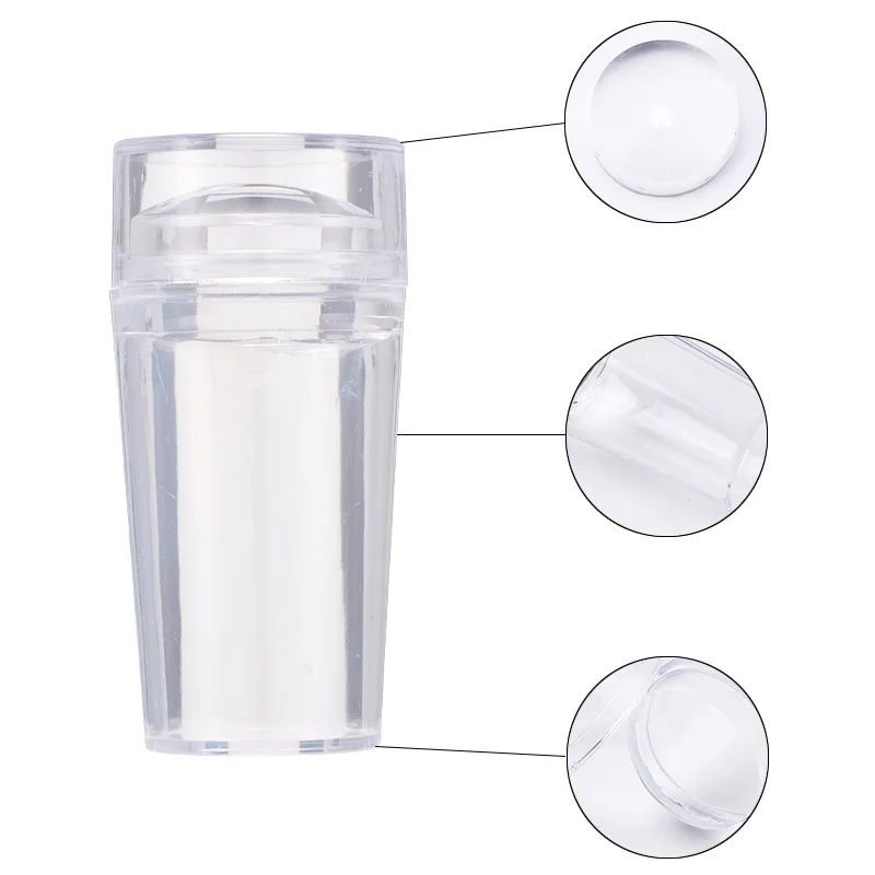 Silicone Color French Nail Art Stamping French Manicure Stamp Nail Stamper Silicone Nail Art Stamper