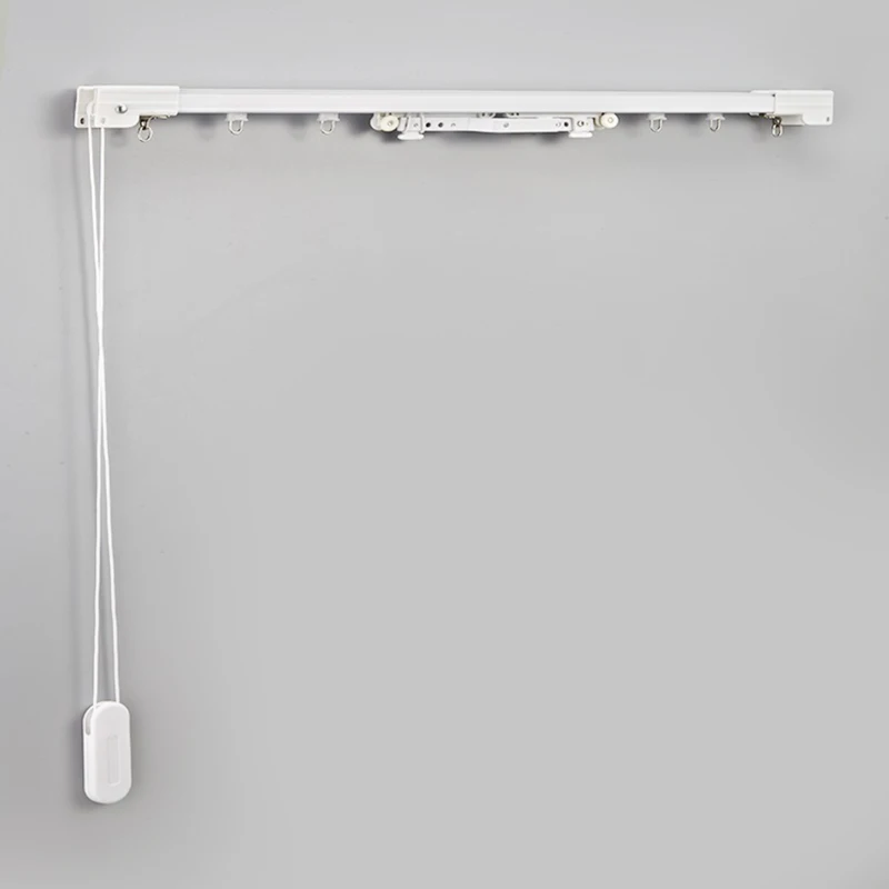 Factory Price Discount Curtain Rail Manuel Hand Pull Rope System Curtain Track Rail