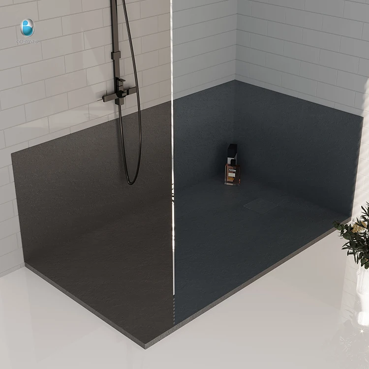 Portable Hotel Shower Tray High Quality SMC Shower Pan Wholesaler Wet Room Shower Tray