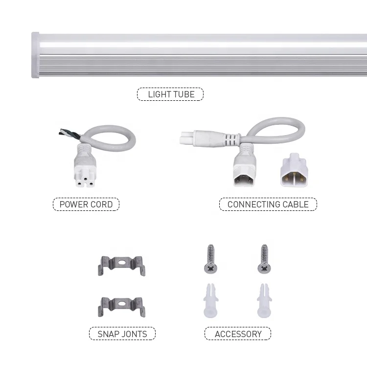 60cm 120cm 2ft 4ft Lighting luz led Tubes Aluminum Housing 18W Integrated T5/T8 LED Tube,lighting tube,LED Tube Light