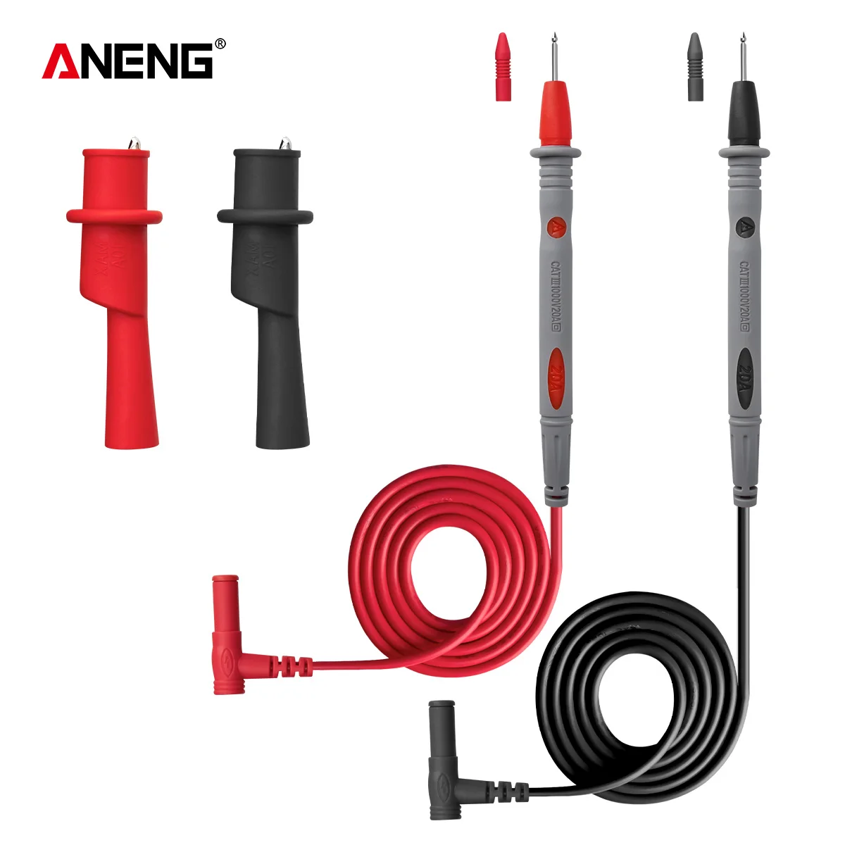 PT1033/PT1034 Multimeter Probes Replaceable Needles Universal Test Leads for Digital Cable Feeler Wire Probe