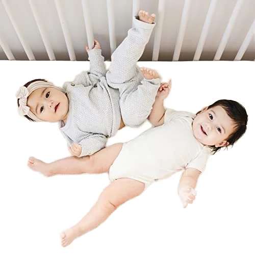 100% Cotton Fitted Crib Sheets Soft and Breathable Bedding for Boy or Girl for Standard Crib Mattress