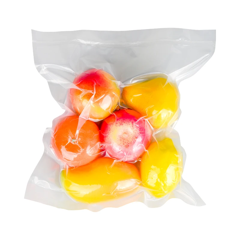 Biodegradable custom print transparent vacuum seal meat packaging plastic nylon food storage sealer pack retort pouch vacuum bag