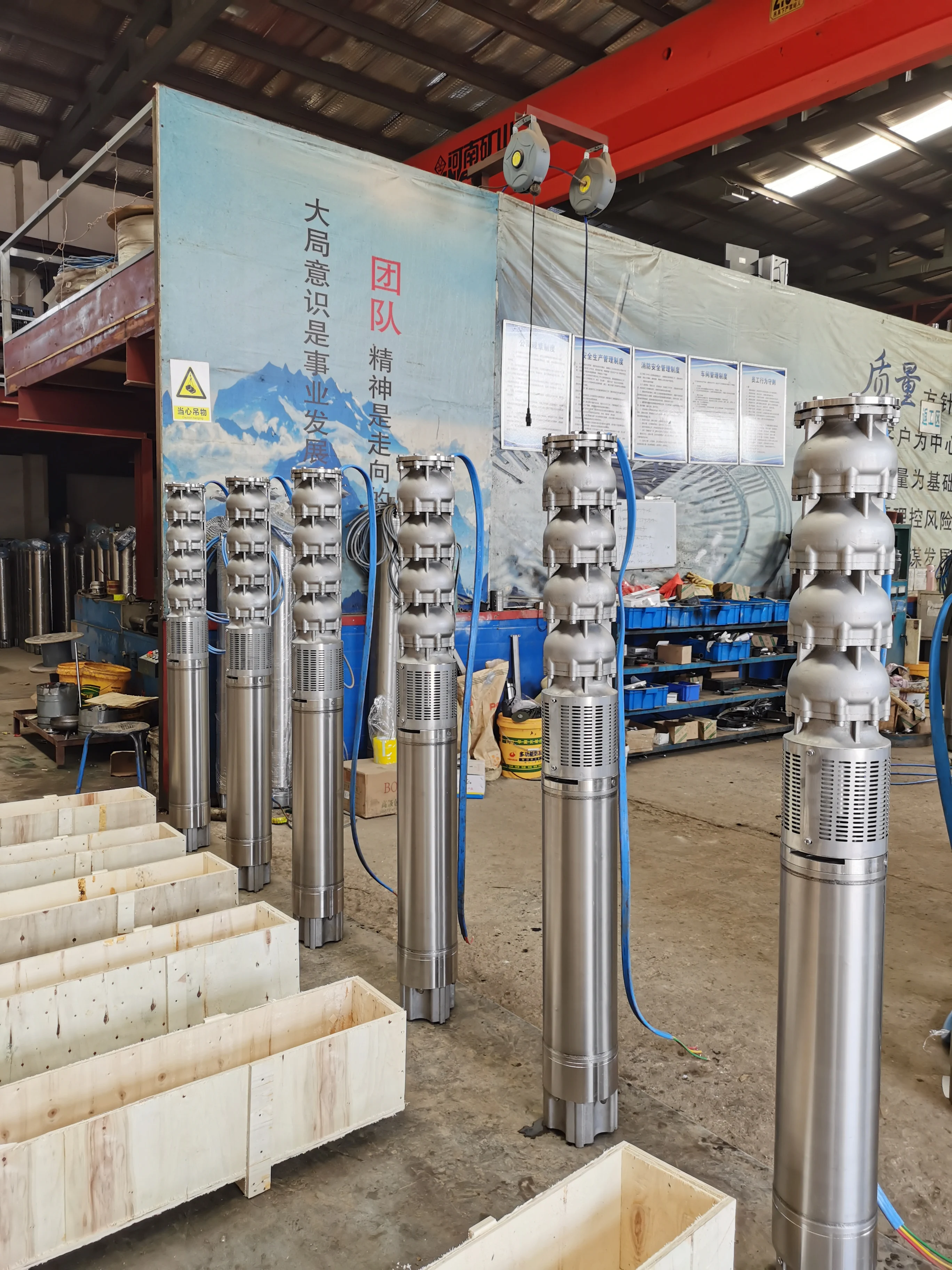 8 Inch Precision Casting SP  Water Pump Borehole Electric Deep Well Pump Stainless Steel Groundwater Submersible Pump
