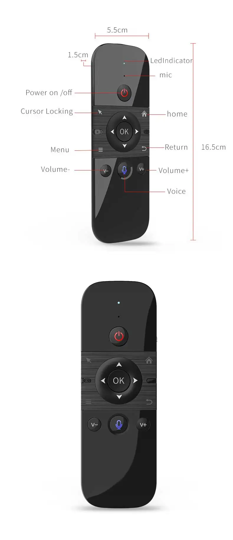 Новое поступление 2,4G Голосовое управление воздушная мышь для Smart TV и STB M8 мини беспроводная клавиатура Дистанционное управление