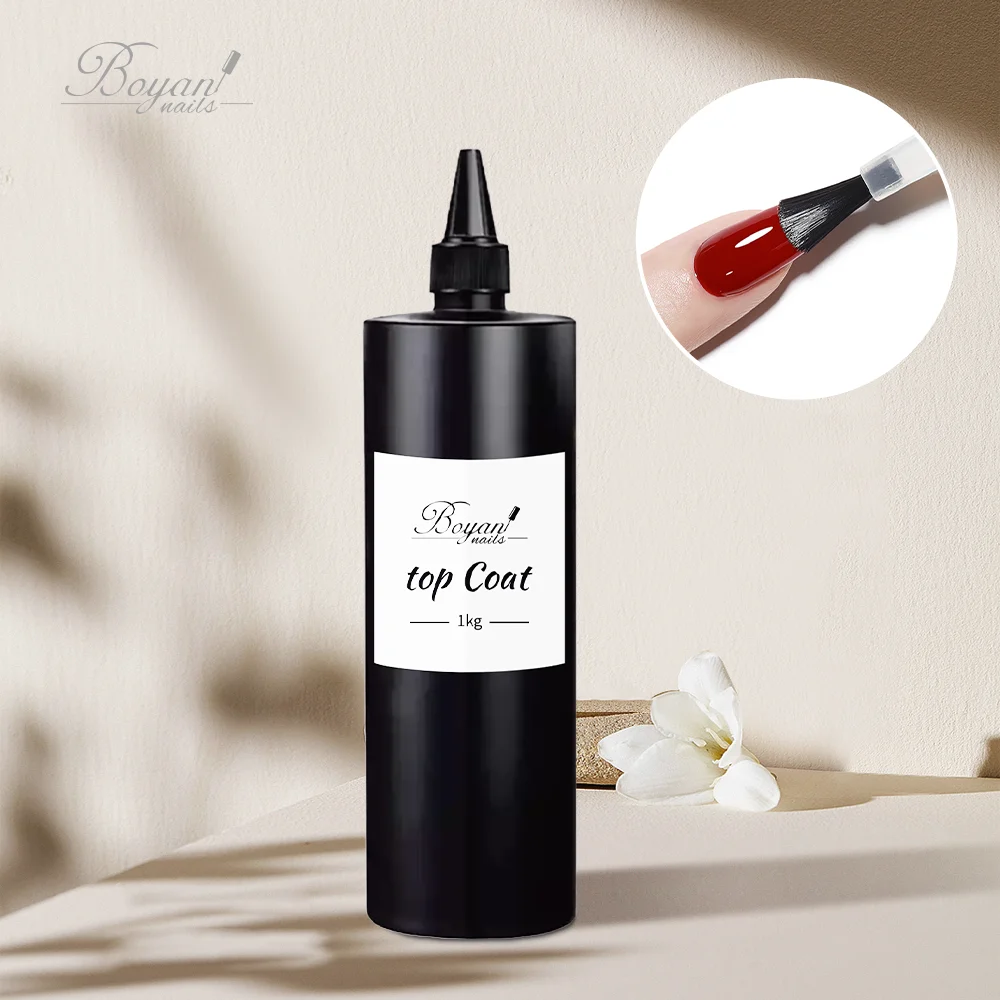 SCI Wholesale 1kg Gel Polish Clear Uv Led Matte Velvet Nano Long Lasting Top Coat Nail Polish