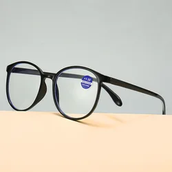 2023 New Round Frame Presbyopia Antifatigue Anti Blue Light Reading Glasses for Men and Women