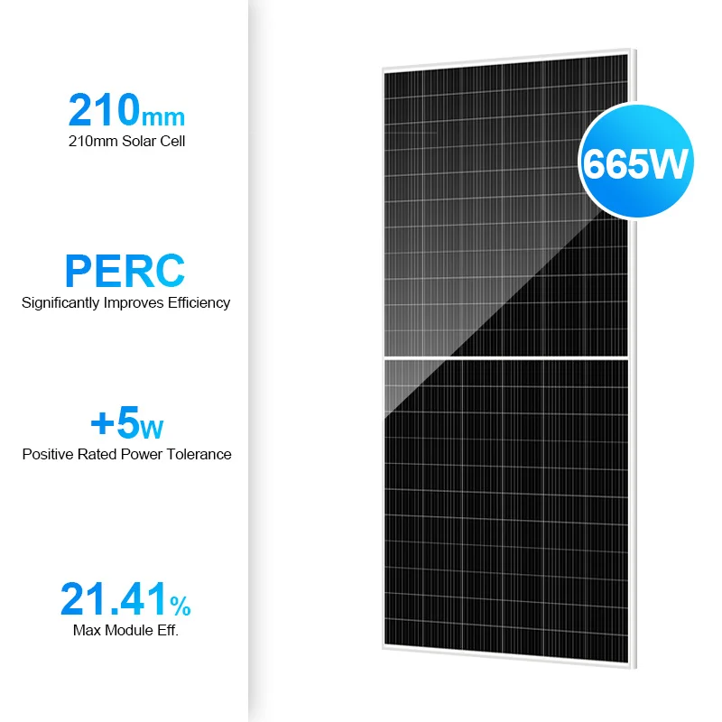 High Efficiency  Half Cell Pv Home Use 700w Direct High Voltage Monocrystalline Solar Panel Price